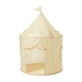 thumbnail image 1 of 3 Sprouts Kids Play Tent Playhouse Castle with Recycled Fabric for Indoor and Outdoor Games in Beige, 1 of 4