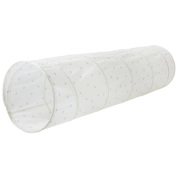 3 Sprouts Kids Play Tunnel with Eco-Friendly Recycled Fabric - Pop Up Play Tunnel - Blueberry Ivory