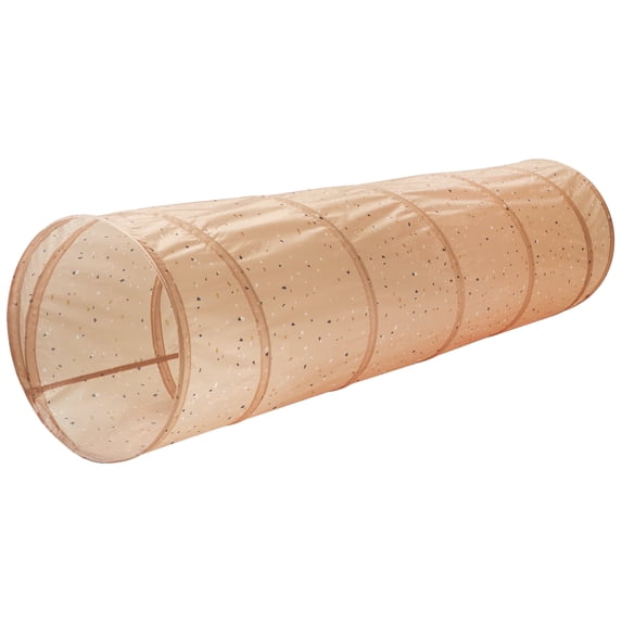 3 Sprouts Kids Play Tunnel with Eco-Friendly Recycled Fabric - Pop Up Play Tunnel - Terrazzo Clay