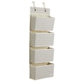 thumbnail image 1 of 3 Sprouts Over-the-Door Nursery Organizer, Beige Gingham, 1 of 11