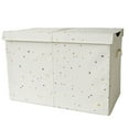 thumbnail image 1 of 3 Sprouts Recycled Fabric Toy Chest Storage Box - Extra Large Toy Storage Box, Sturdy Toy Bins - Kids Organizer for Bedroom - Toybox Basket with Lid for Kids, Toddlers, Boys, Girls - Terrazzo Cream, 1 of 7