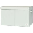 thumbnail image 1 of 3 Sprouts Recycled Fabric Folding Chest Organizer in Green - Collapsible Storage Basket Container with Lid & Handles, 1 of 6