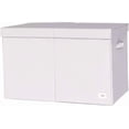 thumbnail image 1 of 3 Sprouts Recycled Fabric Folding Chest Organizer in Light Gray - Collapsible Storage Basket Container with Lid & Handles, 1 of 6