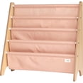 thumbnail image 1 of 3 Sprouts Recycled Fabric Kids Book Rack Storage Bookshelf Organizer in Clay for Ages 3+, 1 of 5