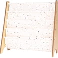 thumbnail image 1 of 3 Sprouts Recycled Fabric Kids Book Rack Storage Bookshelf Organizer in Cream Terrazzo for Ages 3+, 1 of 6