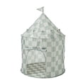 thumbnail image 1 of 3 Sprouts Kids Play Tent Playhouse Castle with Recycled Fabric for Indoor and Outdoor Games in Checkerboard Green, 1 of 8