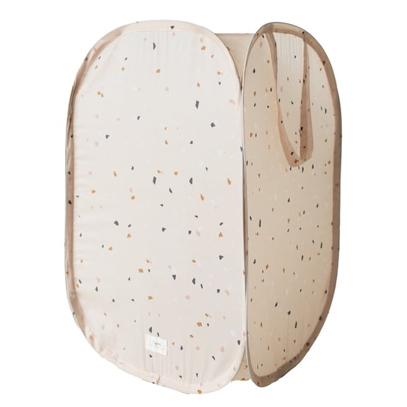 3 Sprouts Recycled Pop-Up Hamper/Terrazzo/Beige