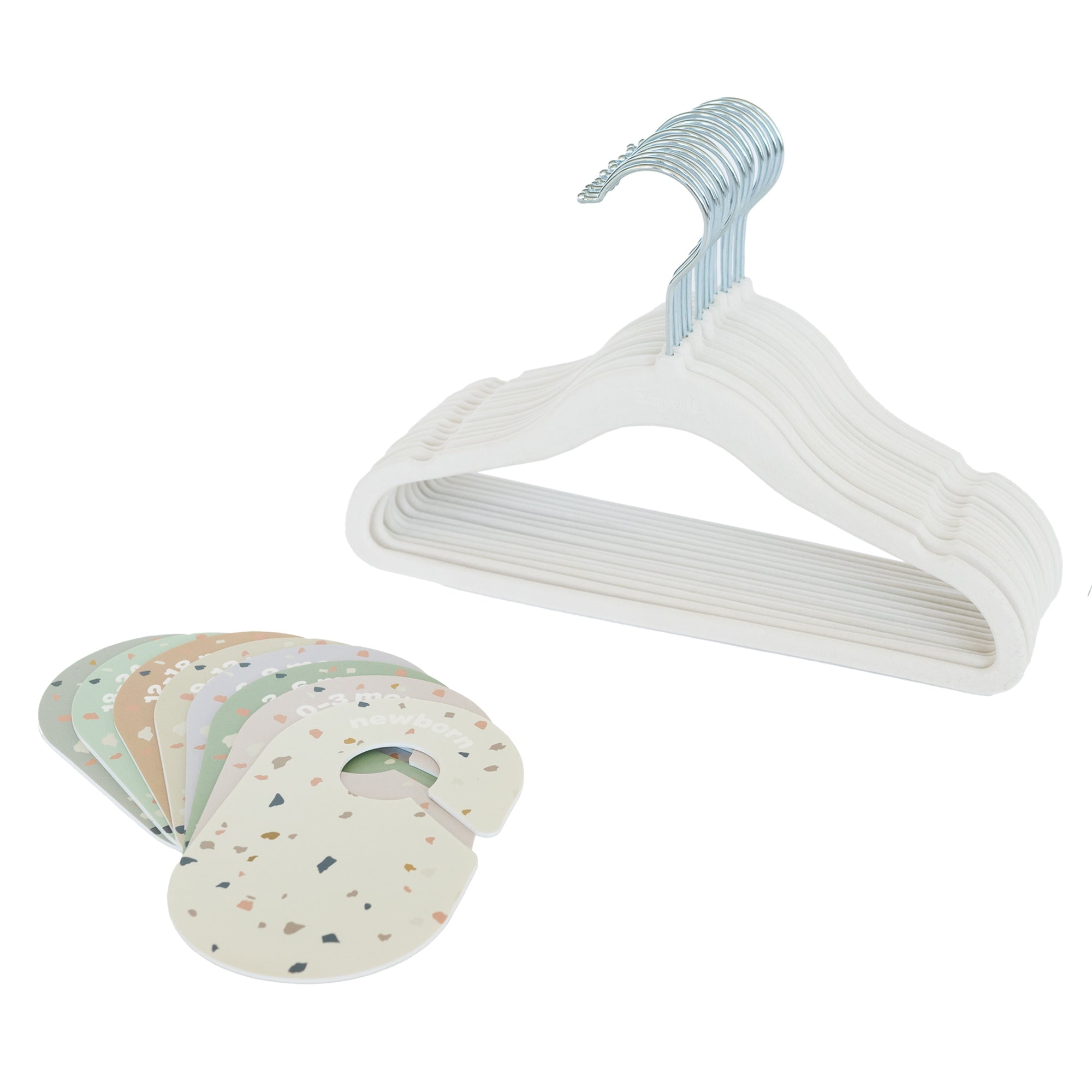 $7/mo - Finance Tosnail 30 Pack Kids Velvet Hangers Children's Clothes  Hangers Baby Hangers with Clips - Cream