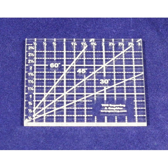 3" Square Ruler -Acrylic 1/8" Thick. Quilting/sewing