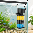 3-Stage Internal Aquarium Filter for 70-100 Gallon Tanks, 300GPH Flow ...