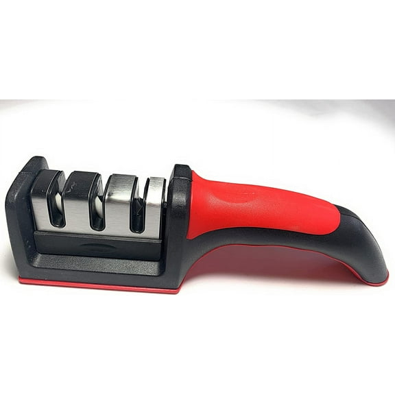 3 Stage Portable Knife Sharpener Sharpening Tool, Anti-slip,Easy To Repair,Restore and Polish Blades