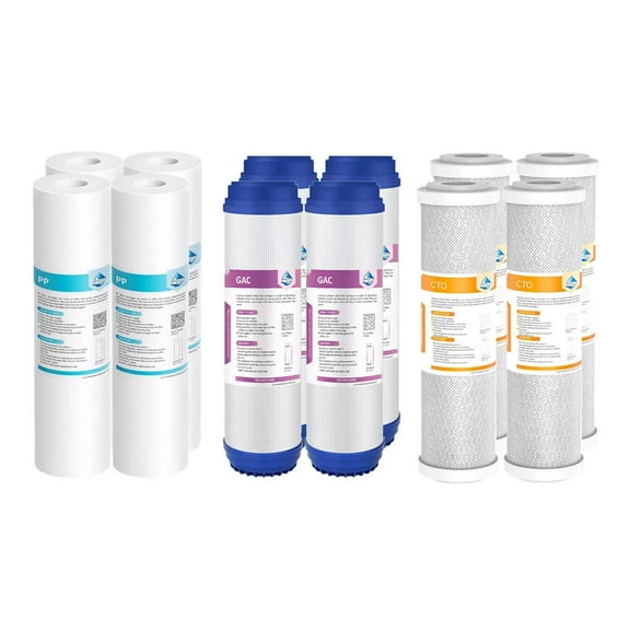 3-Stage Reverse Osmosis RO Sediment GAC Water Filter Replace 2 year Cartridges