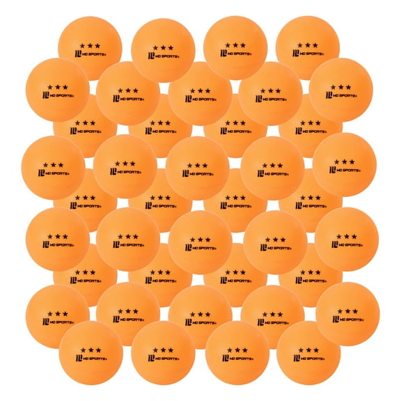 3-Star Ping Pong Balls, 40 Pack Official 40mm Table Tennis Balls with Durable Bounce & Spin by MD Sports