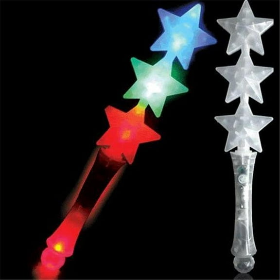 3 Star Wand, Blue, Jade & Red