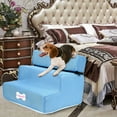 thumbnail image 1 of Dog Step Stairs Pet Ladder Cover - 13.8" x 11.8" x 11.8" Removable Washable Non- Cover for Small Dogs - Dog Ramp for Bed Couch Car(Blue), 1 of 8