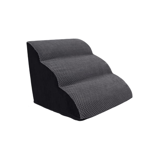 3-Step Dog Stairs for High Beds, Pet Steps Ladder Non-Slip Sturdy Ramp Small Medium Large Dog Steps to Couch Bed Old Dogs Balanced Pet Stairs for Getting on Bed