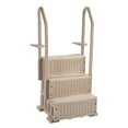 thumbnail image 1 of 3-Step Heavy Duty Pool Ladder with Double Handrails, Non-Slip Steps, 400lb Capacity, Fits 36-48" Pools, Taupe, 1 of 11