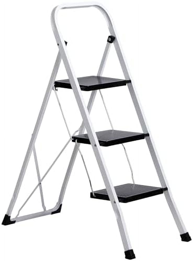 Tabouret Pliant 9 Marches Pour Adulte - Capacité 132 Lbs (60 Kg) - Rose
