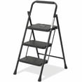 thumbnail image 1 of Alvantor 3-Step Ladder, Foldable Step Stool with Safety Lock, Anti-Slip Pedal, 300lbs Capacity, 1 of 7