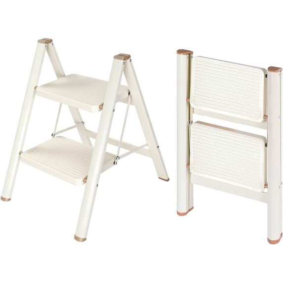 3 Step Ladder,Lightweight Folding Step Stool with Wide Anti-Slip Pedal ...