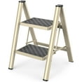 3 Step Ladder, Step Ladder Folding Step Stool, Portable Sturdy Steel