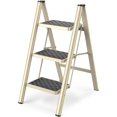 3 Step Ladder, Step Ladder Folding Step Stool, Portable Sturdy Steel
