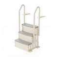 3-Step Pool Ladder, Above Ground Pool Stairs with Handrails, Heavy Duty ...
