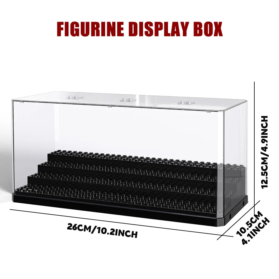 3 Steps Dustproof Acrylic Figures City Car Model Collection Display Box ...