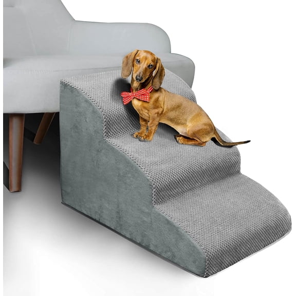 3 Steps High Density Stairs Ramps,Non-Slip Pet Steps for Older Dogs,Pet with Joint , Sofa Bed Ladder for Cats