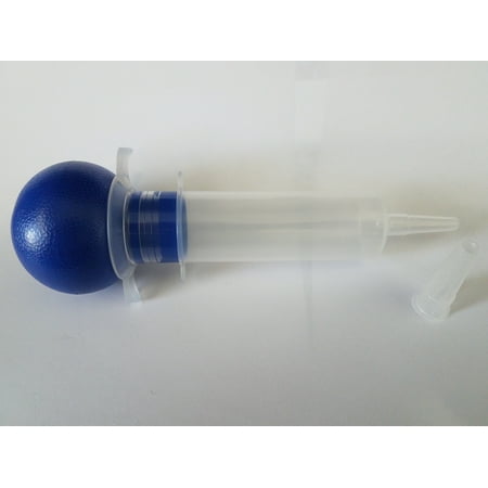 3 Sterile Bulb Irrigation Syringes 60cc Protective Cap Medical Viamed 22411 NEW