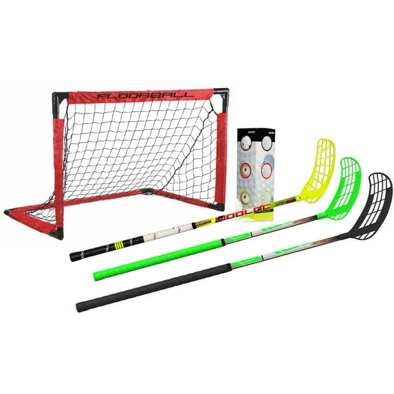 3-Stick Home Floorball Set (Wooloc)