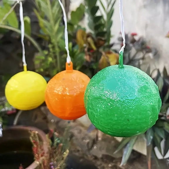 3 Sticky Insect Balls - Premium Fly Traps for Fruit Flies, Wasps & Mosquitoes with Unique Scent, Indoor/Outdoor Use for Home, Garden, Patio