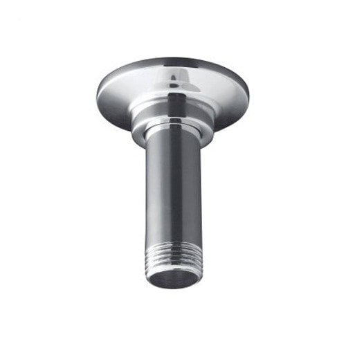 3" Straight Ceiling Mount Showerarm and Flange - Finish: Vibrant Moderne Brushed Gold