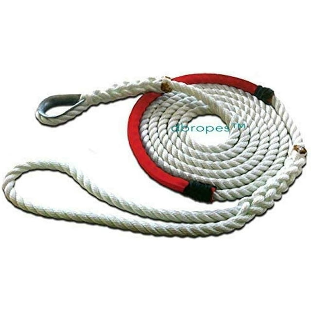 3 Strand Mooring Pendant Line 100 Nylon Rope 1/2 X 12 Ft with Chafe