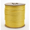 thumbnail image 1 of 3-Strand Twisted Polypropylene Safety Rope, 3340 lbs Tensile Strength, 600 ft. Length x 3/8 in. Width, Yellow, 1 of 1