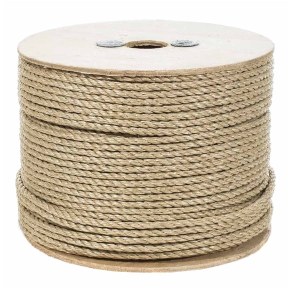 3 Strand Twisted ProManila Polypro Rope - Sizes range from 1/4 Inch - 2 Inch Diameters - 10-600Ft Lengths