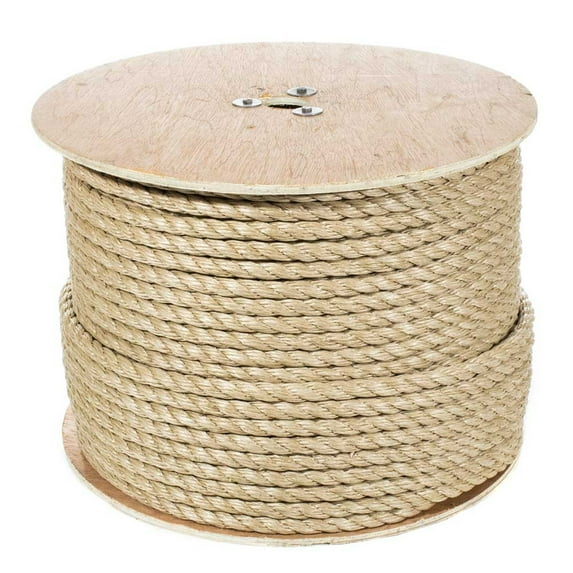 3 Strand Twisted ProManila Polypro Rope - Sizes range from 1/4 Inch - 2 Inch Diameters - 10-600Ft Lengths