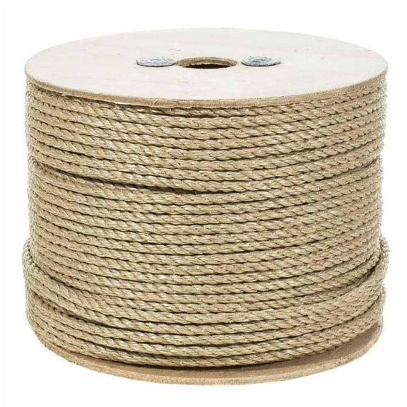 3 Strand Twisted ProManila Polypro Rope - Sizes range from 1/4 Inch - 2 Inch Diameters - 10-600Ft Lengths