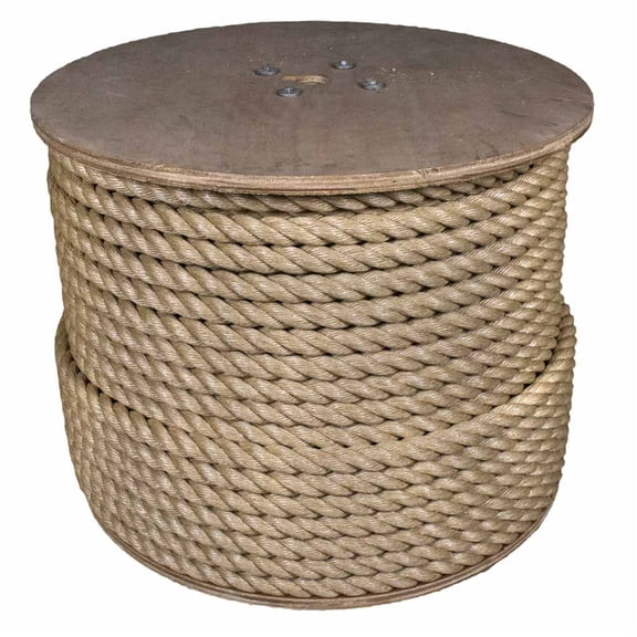 3 Strand Twisted ProManila Polypro Rope - Sizes range from 1/4 Inch - 2 Inch Diameters - 10-600Ft Lengths