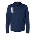 thumbnail image 1 of 3-Stripes Double Knit Quarter-Zip Pullover - Style# A482, 1 of 2