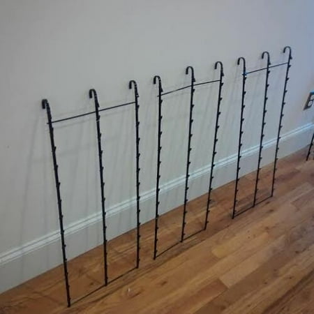 3 Strips 39 Clip Potato chip Candy & Snack Black Hanging Display Racks -Box of 3