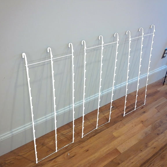 3 Strips 39 Clip Potato chip, Snack White Hanging Display Racks - Count of 3