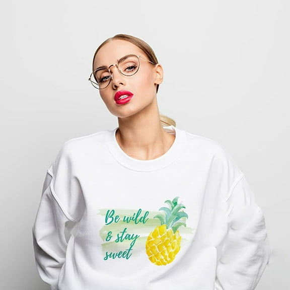 3 Styels Pineapple Iron-on Heat Transfer Stickers PET Summer Fuit Patches Washable Clothes Patch