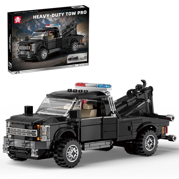 3 Style Heavy Duty Tow Truck Building Blocks MOC Technical Recovery Vehicle Model Bricks Toys For Boys Festival Party Gifts