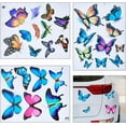 thumbnail image 1 of 3 Style Vinyl Car Stickers Butterfly PVC Waterproof Bumper Self-Adhesive 3D Decals Removable for Automotive Motorcycle Helmet Luggage Window Wall Room Dorm Home Bathroom Decor, 1 of 6