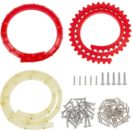 3 Styles 39.3 Inch Polyurethane Flexible Curve Template with 65Pcs Screws Gear Shaping Strip Template Woodworking Profiling Strip for Transferring Curved Patterns Trim Curve Shape colorful