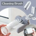 thumbnail image 1 of 3-Suction Cup Rotating Glass Cleaner Brush – 360° Automatic Bottle Scrubber for Wine Glasses, Baby Bottles & Bar Tools, Removable PP/PVC Bristles, Space-Saving Design Multicolor, 1 of 9