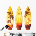 thumbnail image 1 of 3 Surf Boards Wall Decal by Wallmonkeys Peel and Stick Graphic (48 in W x 47 in H) WM333535, 1 of 4