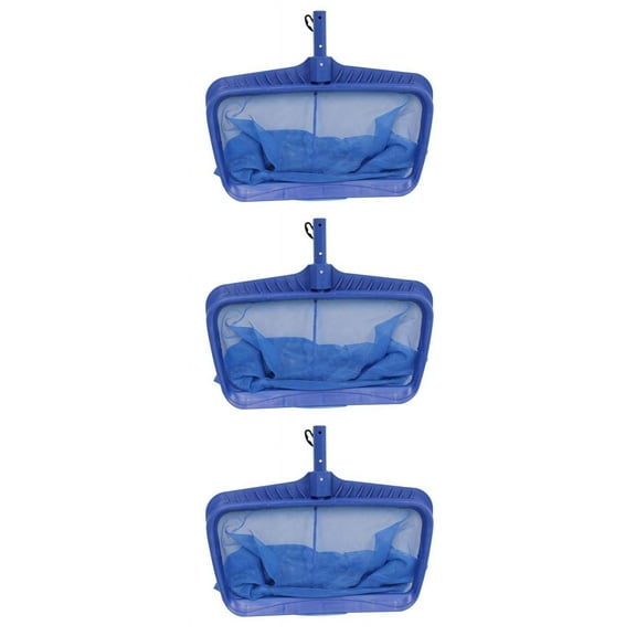 3) Swimline Hydro Tools 8040 Professional Heavy Duty Deep Bag Leaf Rake Pool Net