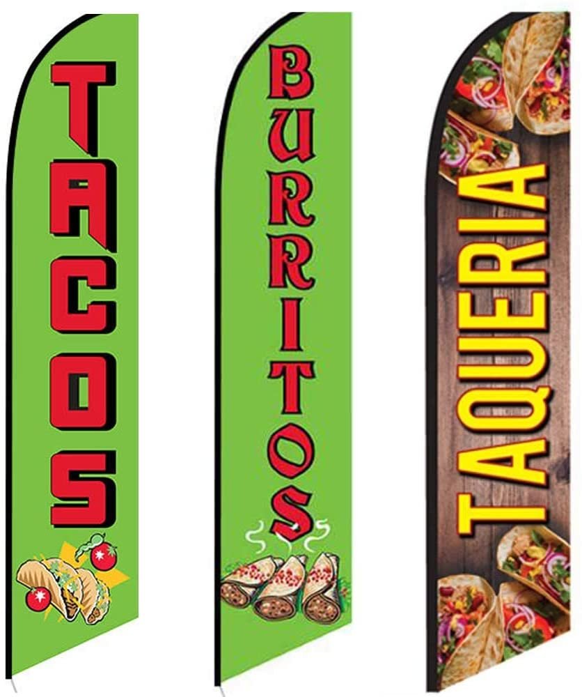 3 Swooper Flags Breakfast Lunch Dinner SPECIAL Tacos Burritos ...